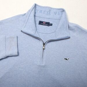 Vineyard Vines Light Blue 1/4 zip pullover 2XB